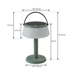 Lindby LED-bordlampe Mikkel, grønn, dimbar Sale