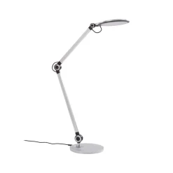 Lindby LED-bordlampe Nyxaris, sølv, metall, CCT, 50 cm| Kontorbelysning|Led-Innendørs