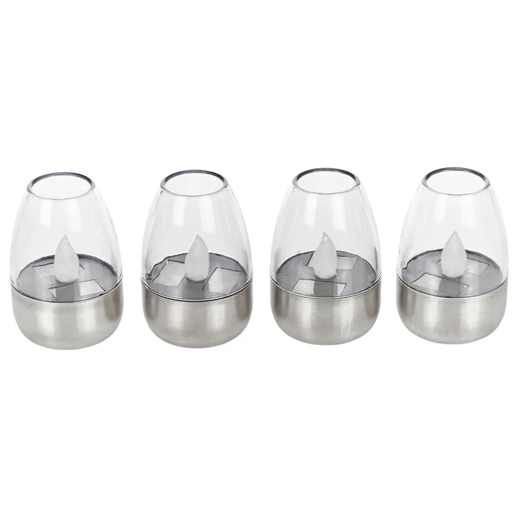 Lindby LED-bordlampe Pedas, sett med 10 stk, grå Online