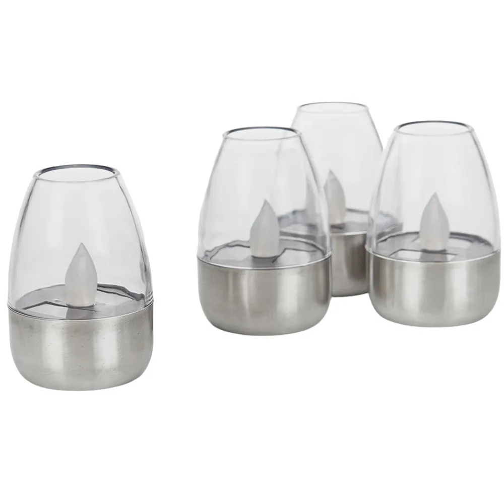 Lindby LED-bordlampe Pedas, sett med 10 stk, grå Online