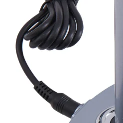 Lindby LED-bordlampe Thies, grå, ABS, høyde 78 cm, dimbar| Kontorbelysning