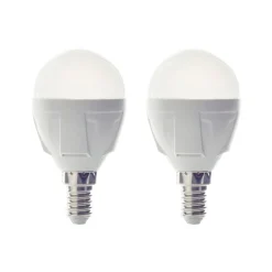 Lindby LED-dråpepære, E14, 4,9W, 3000 K, 470 lm, sett med 2 stk| E14 Pærer