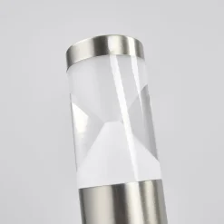 Lindby LED-gatelampe Fabrizio, høyde 56 cm, stål Hot