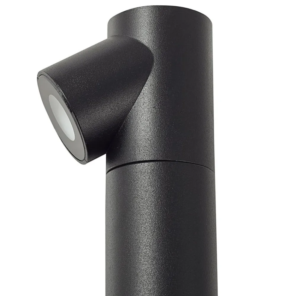 Lindby LED-gatelampe Luzian, høyde 80 cm, svart, jordspyd| Utespotter|Gatebelysning, Pullert Belysning