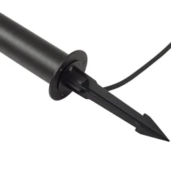 Lindby LED-gatelampe Luzian, høyde 80 cm, svart, jordspyd| Utespotter|Gatebelysning, Pullert Belysning