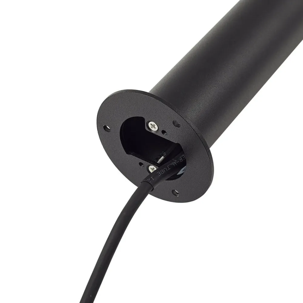 Lindby LED-gatelampe Luzian, høyde 80 cm, svart, jordspyd| Utespotter|Gatebelysning, Pullert Belysning