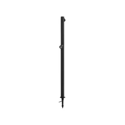 Lindby LED-gatelampe Luzian, høyde 120 cm, svart, jordspyd New