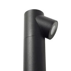 Lindby LED-gatelampe Luzian, høyde 120 cm, svart, jordspyd New