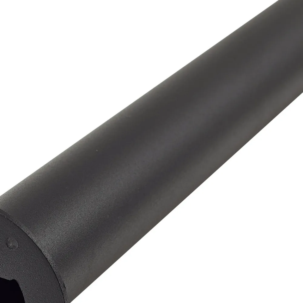 Lindby LED-gatelampe Luzian, høyde 120 cm, svart, jordspyd New