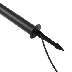 Lindby LED-gatelampe Luzian, høyde 120 cm, svart, jordspyd New