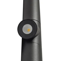 Lindby LED-gatelampe Luzian, høyde 120 cm, svart, jordspyd New