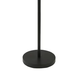 Lindby LED-gulvlampe Isason, svart, aluminium, Ø 11 cm Discount