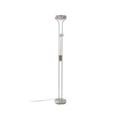 Lindby LED-gulvlampe Josefin, nikkel, leselampe, dimbar| Gulvlamper