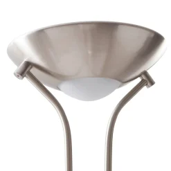 Lindby LED-gulvlampe Josefin, nikkel, leselampe, dimbar| Gulvlamper