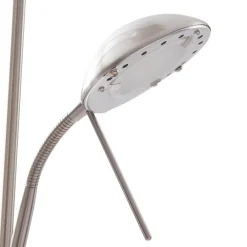 Lindby LED-gulvlampe Josefin, nikkel, leselampe, dimbar| Gulvlamper