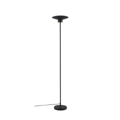 Lindby LED-gulvlampe Norvind, svart, metall, 1 lyskilde| Led-Innendørs|Gulvlamper