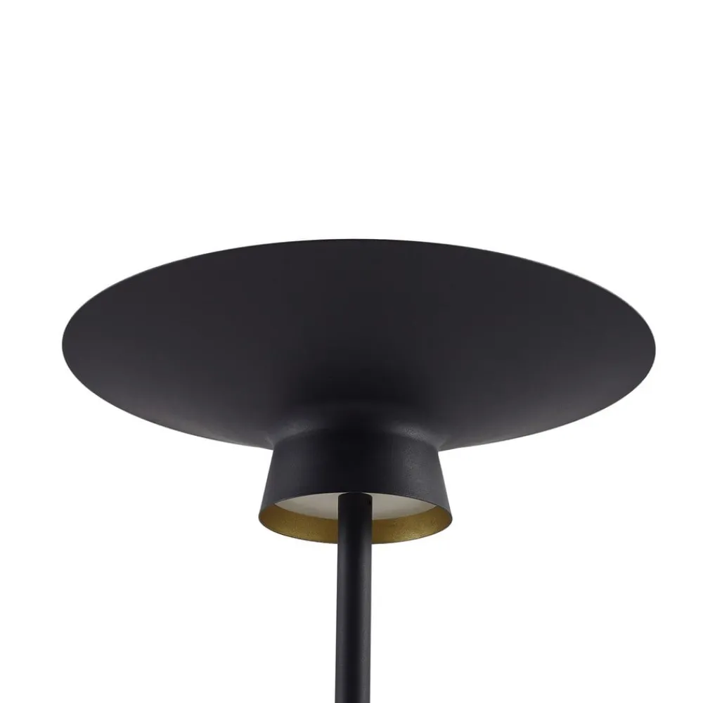 Lindby LED-gulvlampe Norvind, svart, metall, 1 lyskilde| Led-Innendørs|Gulvlamper