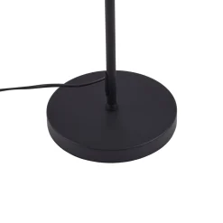 Lindby LED-gulvlampe Norvind, svart, metall, 1 lyskilde| Led-Innendørs|Gulvlamper