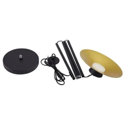 Lindby LED-gulvlampe Norvind, svart, metall, 1 lyskilde| Led-Innendørs|Gulvlamper