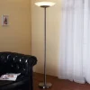 Lindby LED-gulvlampe Ragna, nikkel, metall, dimbar| Led-Innendørs|Gulvlamper