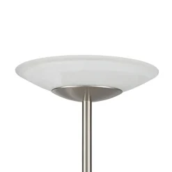 Lindby LED-gulvlampe Ragna, nikkel, metall, dimbar| Led-Innendørs|Gulvlamper