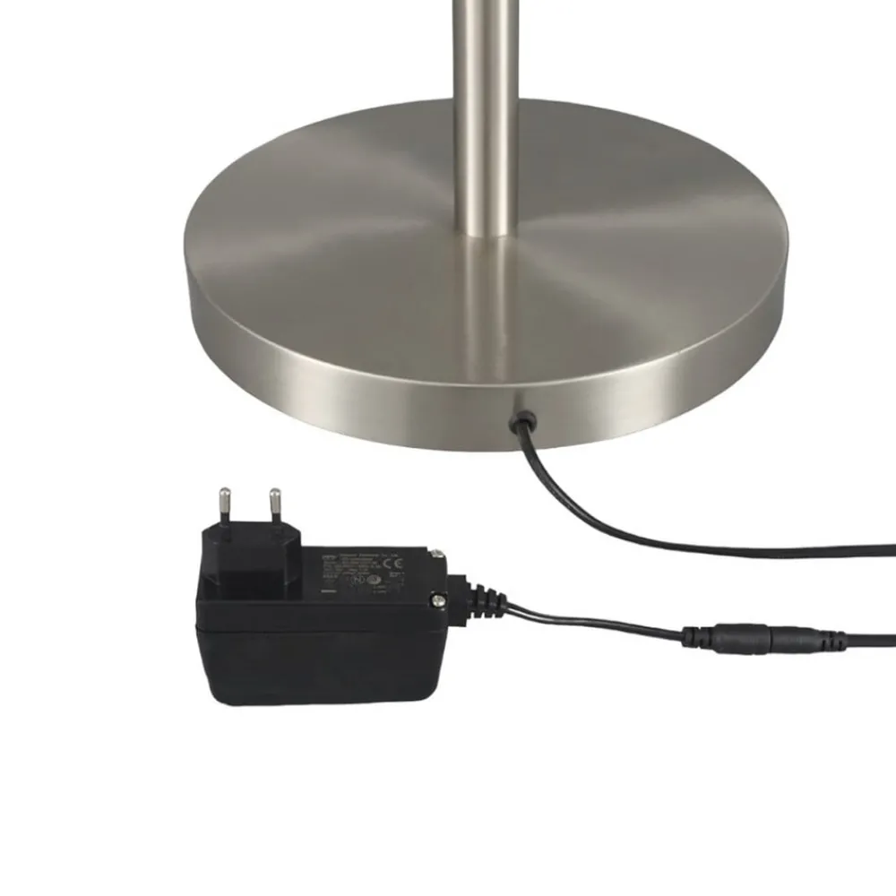 Lindby LED-gulvlampe Ragna, nikkel, metall, dimbar| Led-Innendørs|Gulvlamper