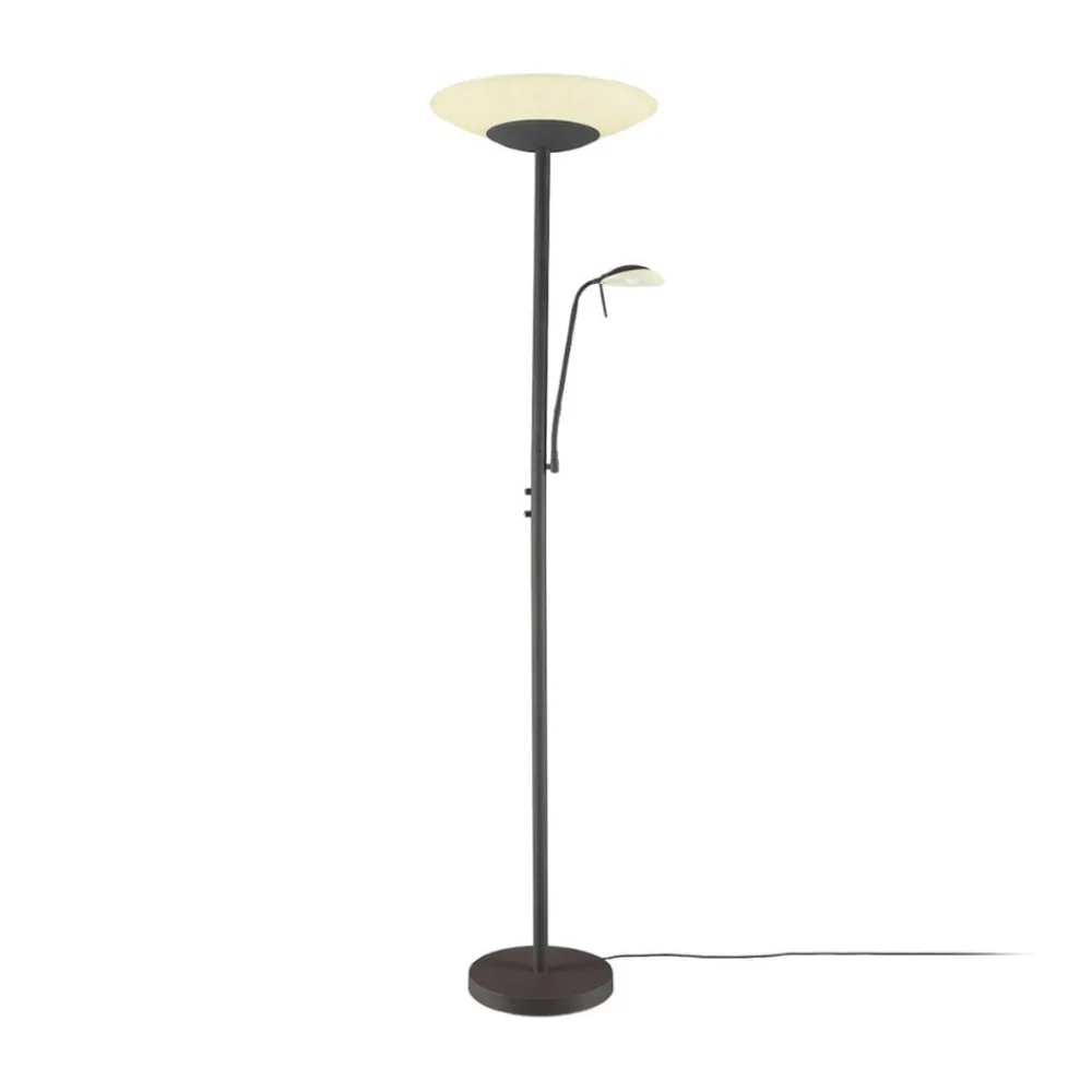 Lindby LED-gulvlampe Ragna, leselampe, svart, dimbar Sale