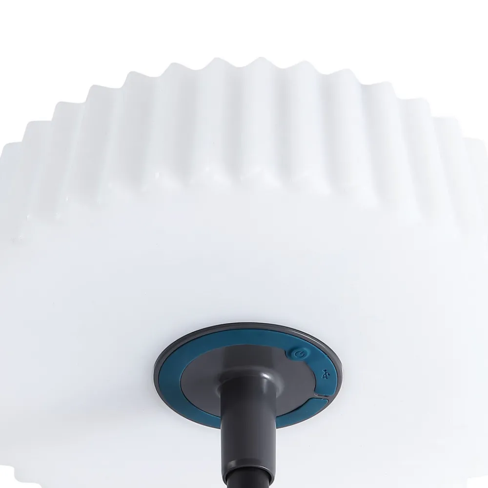 Lindby LED-gulvlampe Samine, svart, metall, dimbar