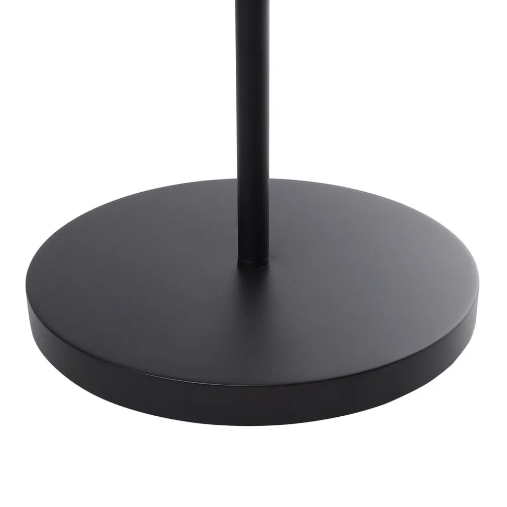 Lindby LED-gulvlampe Samine, svart, metall, dimbar