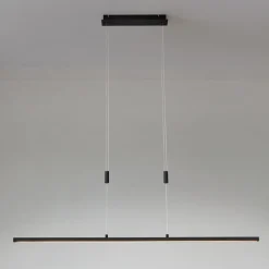 Lindby LED-hengelampe Arneja, svart, CCT, høydejusterbar Hot