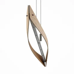 Lindby LED-hengelampe Beazina, eik, metall, 118 cm| Led-Innendørs