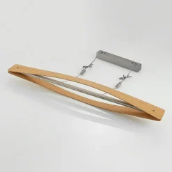 Lindby LED-hengelampe Beazina, eik, metall, 118 cm| Led-Innendørs