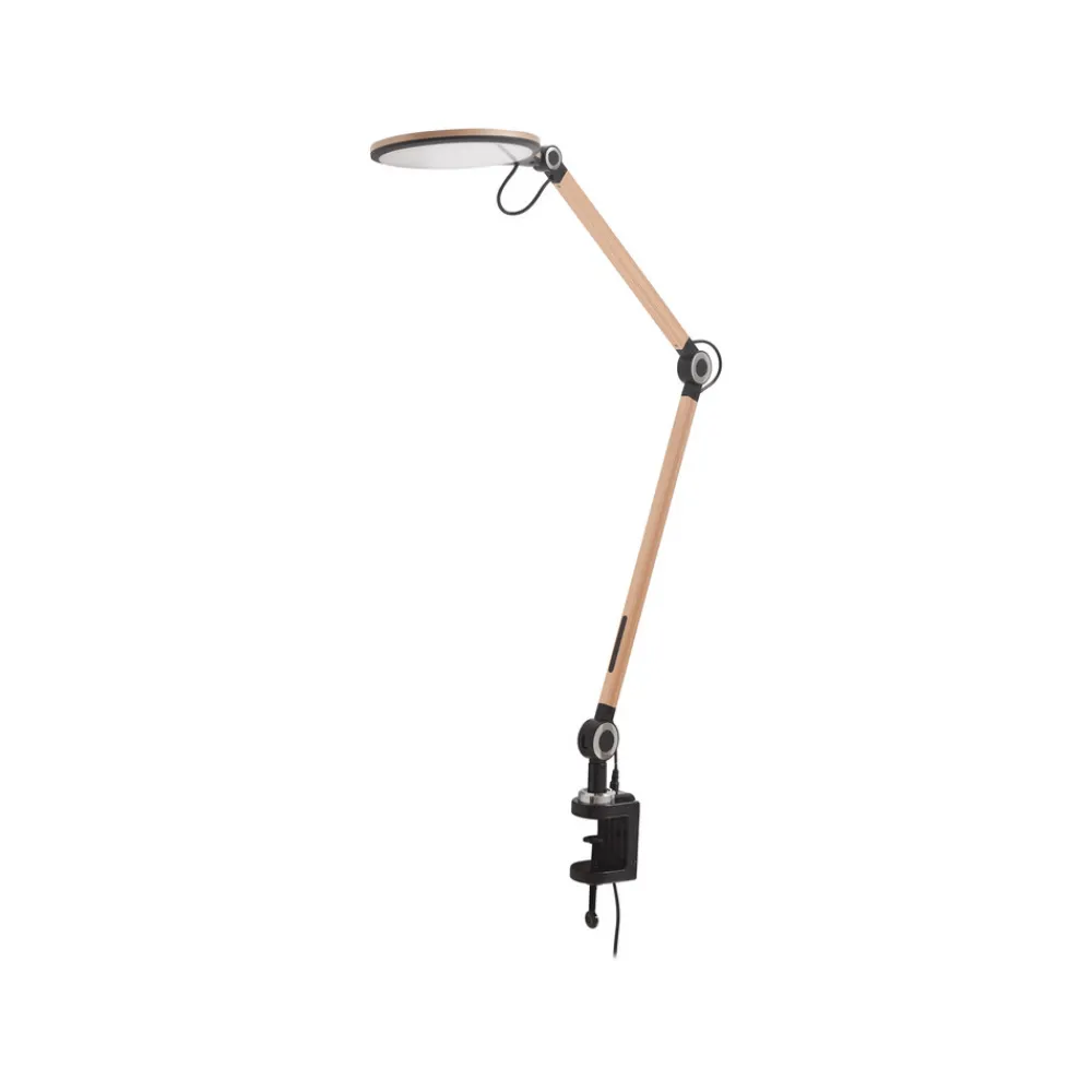 Lindby LED-klemmelampe Nyxaris, gull, metall, CCT, 52 cm Outlet