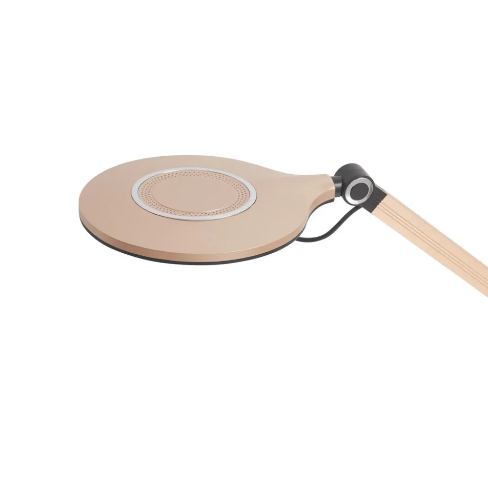 Lindby LED-klemmelampe Nyxaris, gull, metall, CCT, 52 cm Outlet