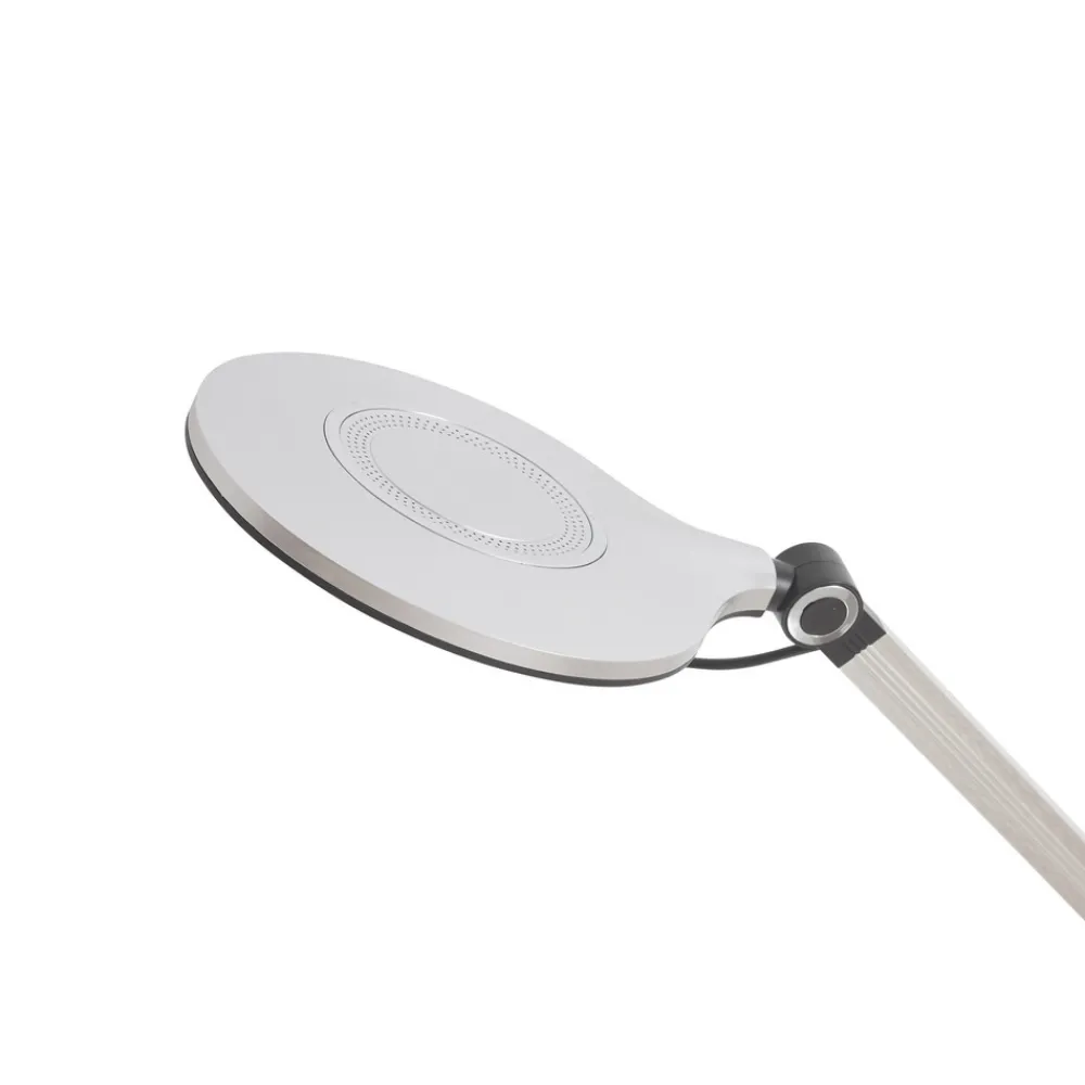 Lindby LED-klemmelampe Nyxaris, sølv, metall, CCT, 52 cm Online