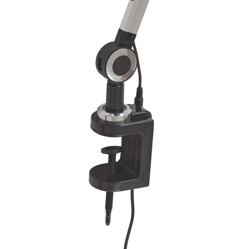 Lindby LED-klemmelampe Nyxaris, sølv, metall, CCT, 52 cm Online