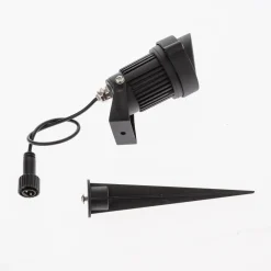 Lindby LED-lampe med jordspyd Malida, sett med 3, svart| Kommersiell Utebelysning|Led-Utendørs