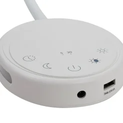 Lindby LED-leselampe Zayna, hvit, plast, dimbar| Led-Innendørs|Vegglamper