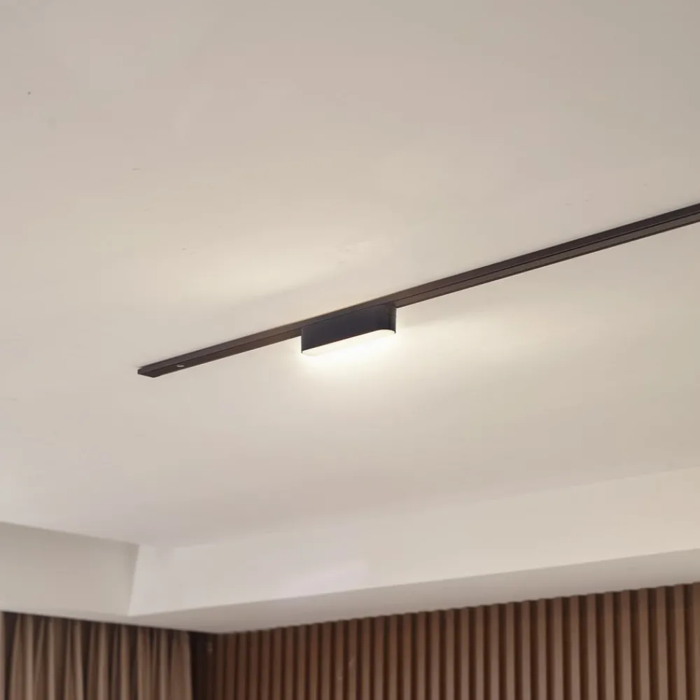 Lindby LED-list 48 V Lumaro, svart,5W,plast,dimbar| Skinnesystem