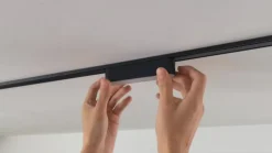 Lindby LED-list 48 V Lumaro, svart,5W,plast,dimbar| Skinnesystem