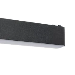 Lindby LED-list 48 V Lumaro, svart,5W,plast,dimbar| Skinnesystem