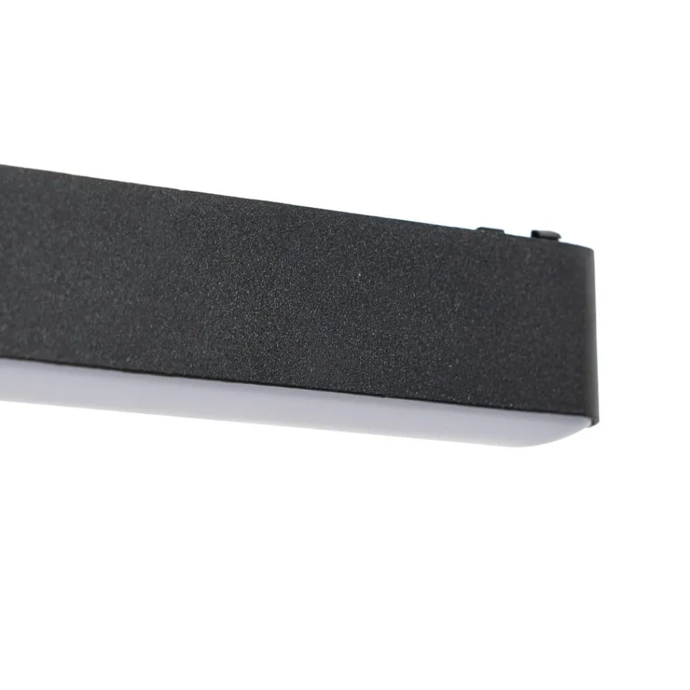 Lindby LED-list 48 V Lumaro, svart,5W,plast,dimbar| Skinnesystem