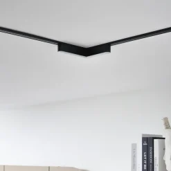 Lindby LED-list 48V Lumaro, svart, L-formet, dimbar