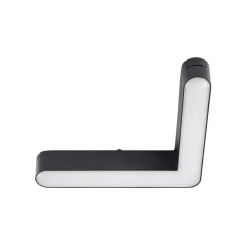 Lindby LED-list 48V Lumaro, svart, L-formet, dimbar