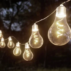 Lindby LED-lyslenke Lampini, 200 cm, svart, IP44| Dekorasjonsbelysning|Terrassebelysning