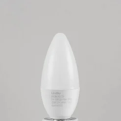 Lindby LED-mignonpære, E14, C35, 4,5 W, opal, 3 000 K Best