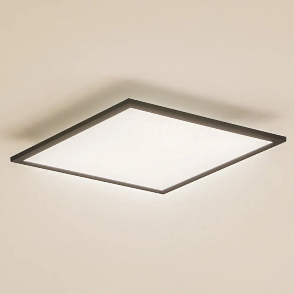 Lindby LED-panel Enhife, svart, 40 x 40 cm, metall, 4 000K| Butikkbelysning|Led-Innendørs