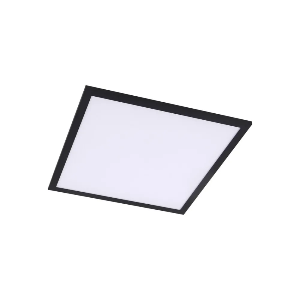 Lindby LED-panel Enhife, svart, 40 x 40 cm, metall, 4 000K| Butikkbelysning|Led-Innendørs