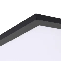 Lindby LED-panel Enhife, svart, 40 x 40 cm, metall, 4 000K| Butikkbelysning|Led-Innendørs