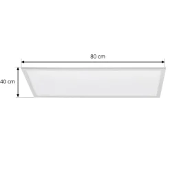 Lindby LED-panel Lamin, hvit, 80 cm, CCT, dimbar, fjernkontroll| Butikkbelysning|Design- Og Hotellbelysning